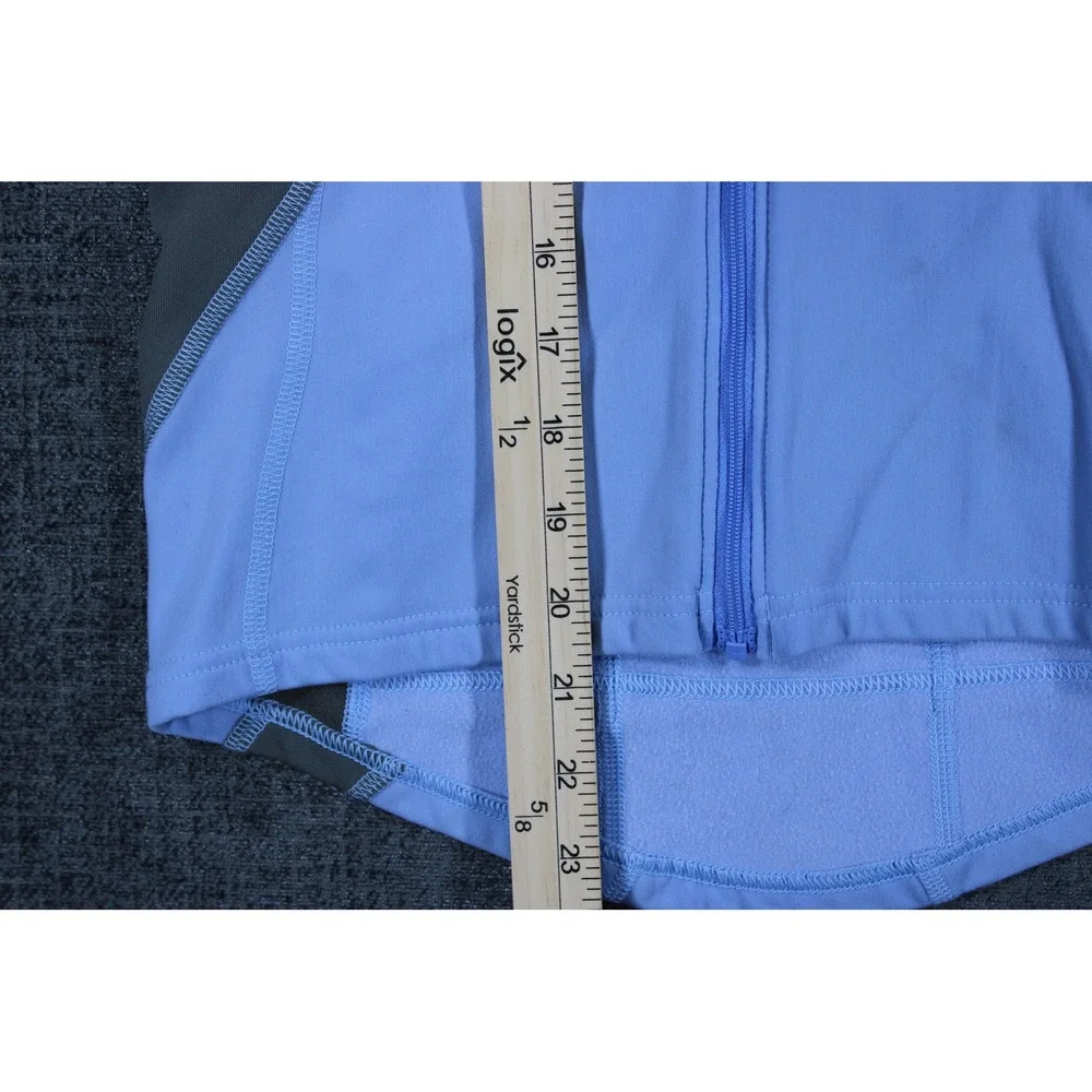 Pearl Izumi Womens Cycling Jacket Blue Gray Long Sleeve Full Zip Medium 4909